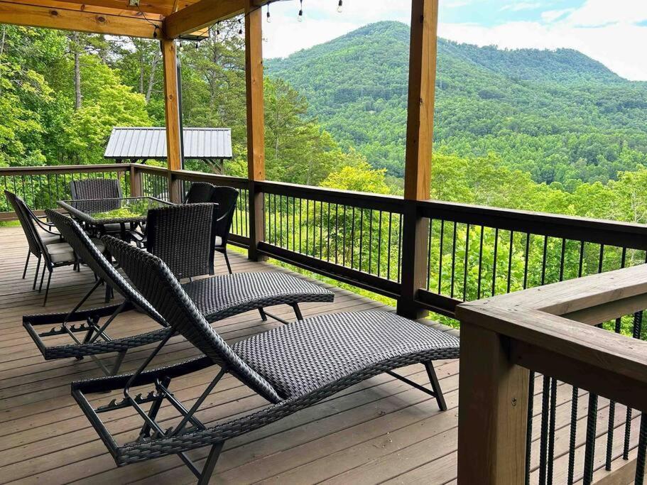 Peace Of Heaven ~ Modern Chic Cabin W/ Majestic Mountain Views Bryson City Esterno foto