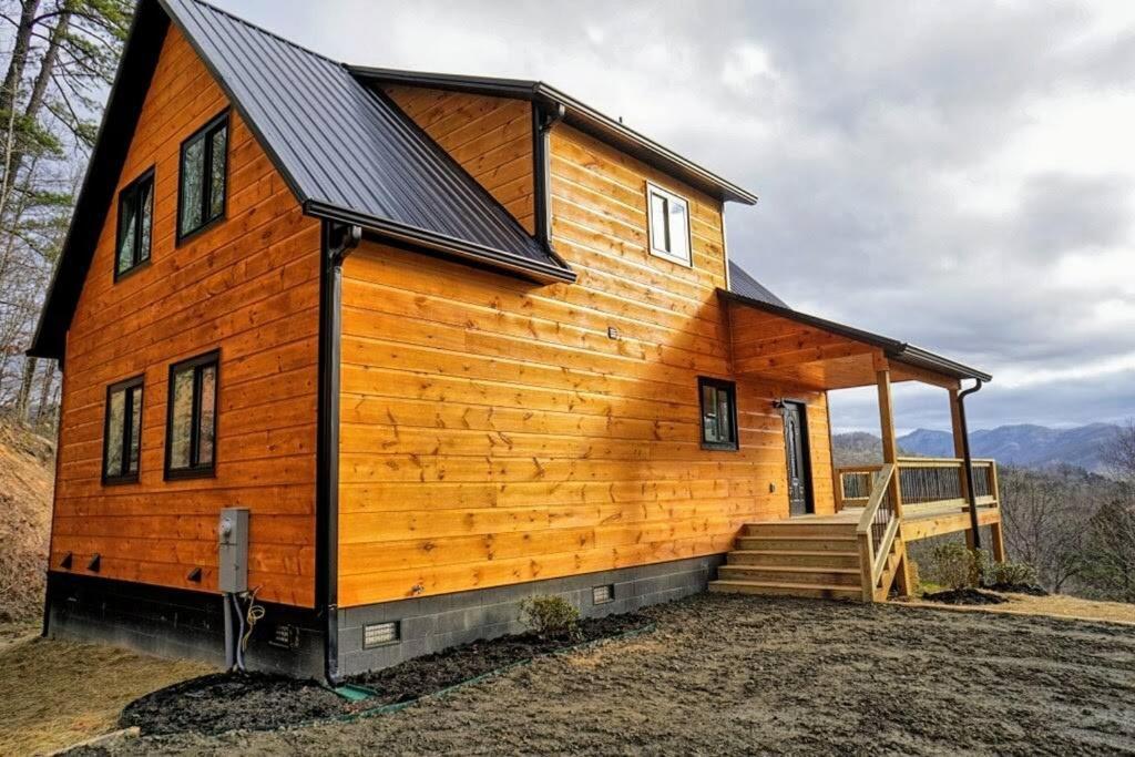 Peace Of Heaven ~ Modern Chic Cabin W/ Majestic Mountain Views Bryson City Esterno foto