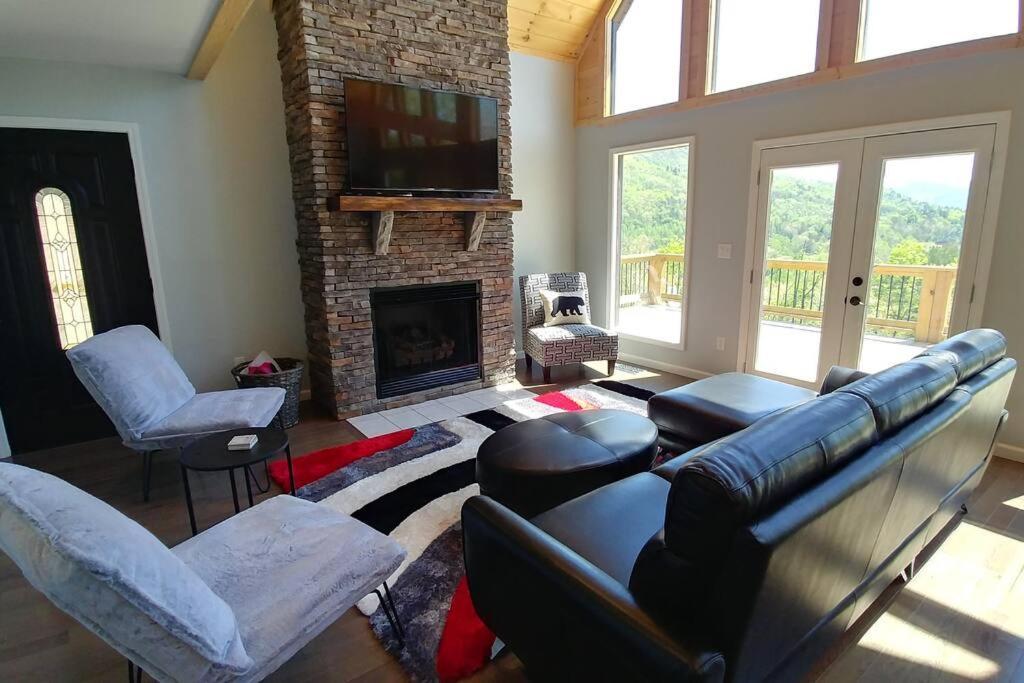 Peace Of Heaven ~ Modern Chic Cabin W/ Majestic Mountain Views Bryson City Esterno foto