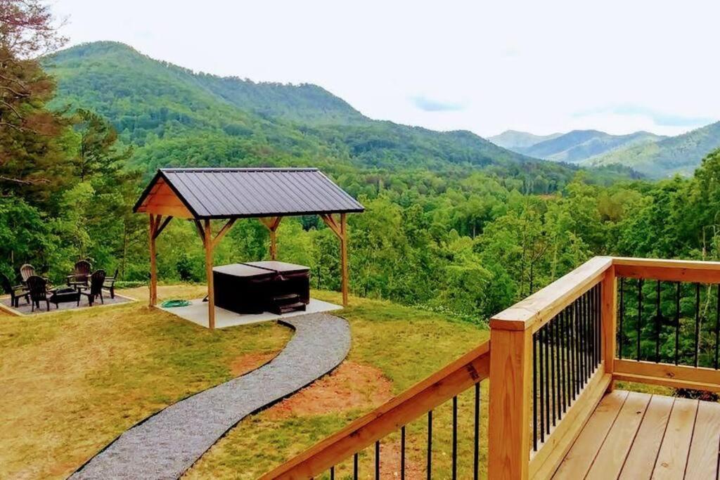 Peace Of Heaven ~ Modern Chic Cabin W/ Majestic Mountain Views Bryson City Esterno foto