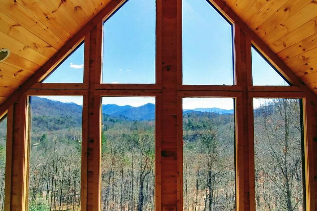 Peace Of Heaven ~ Modern Chic Cabin W/ Majestic Mountain Views Bryson City Esterno foto