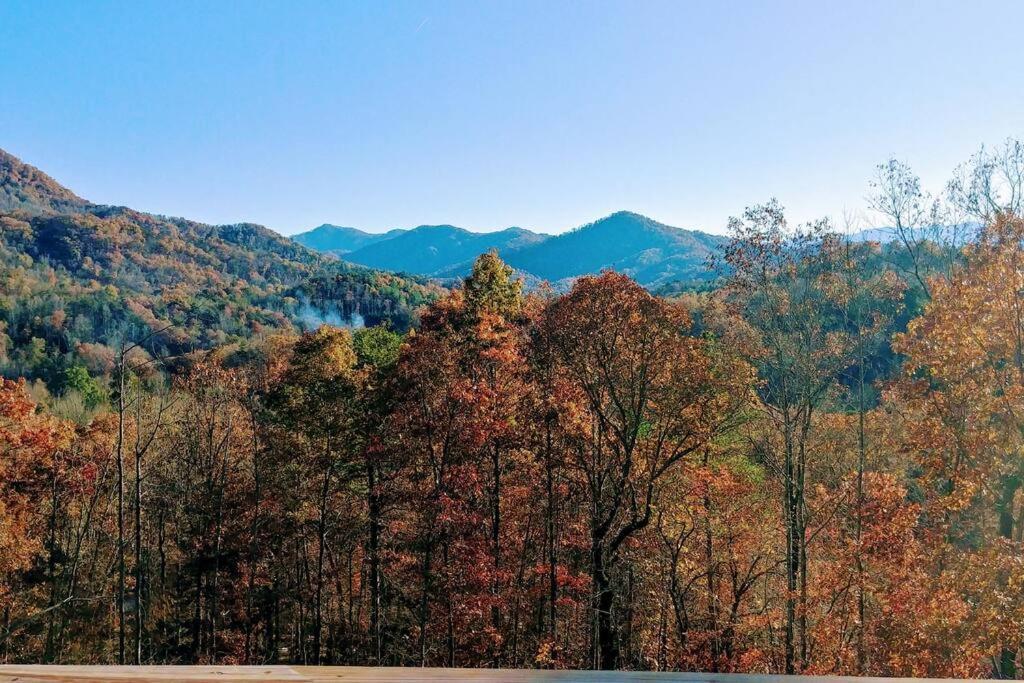 Peace Of Heaven ~ Modern Chic Cabin W/ Majestic Mountain Views Bryson City Esterno foto